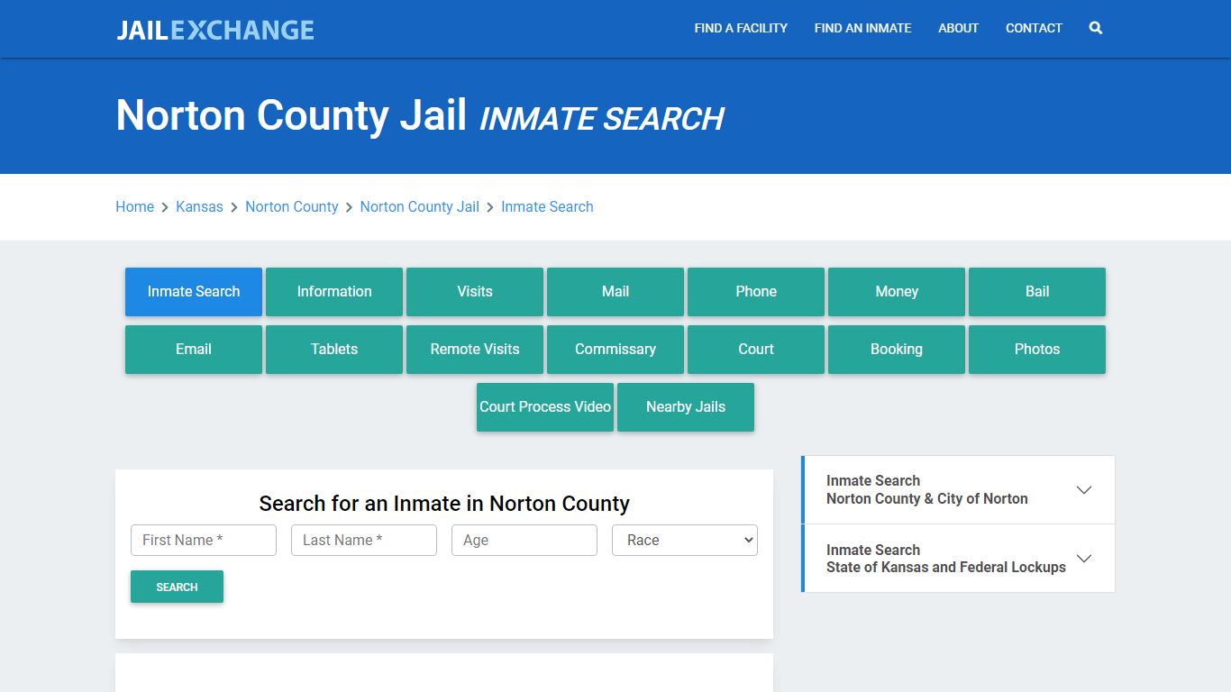 Norton County Jail, KS Inmate Search: Roster & Mugshots